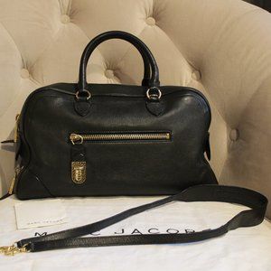 Marc Jacobs The Venetia Leather Satchel Crossbody Expandable EUC
